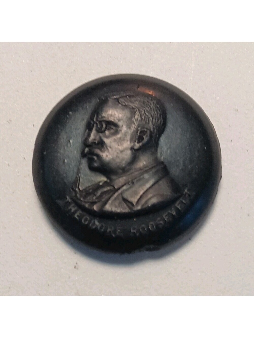 Antique 1904 Theodore Teddy Roosevelt Presidential Campaign Celluloid Pin Button